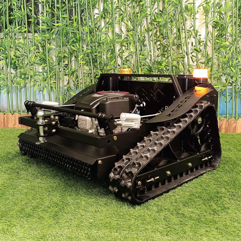 Remote Rubber Track River Levee Lawn Lawn Grass Cutter